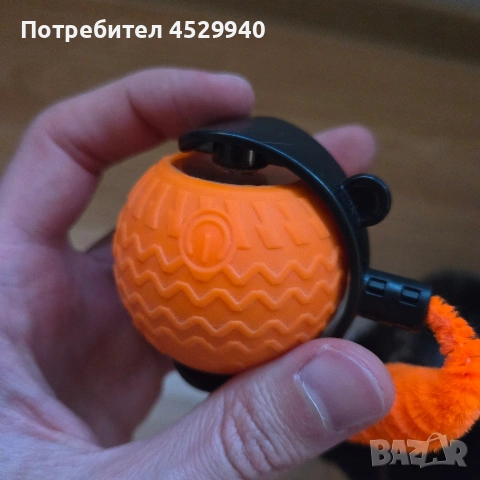 Играчка топче с двигател и опашка, снимка 3 - За котки - 54704256