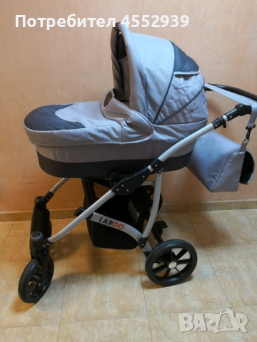Бебешка количка BabyLux Largo Deep 3 в 1 , снимка 15 - Детски колички - 54054834