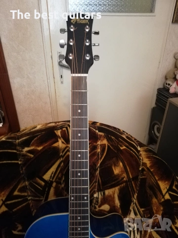 Електроакустична китара Tiger с калъф, снимка 9 - Китари - 54369950