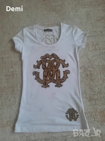 Дамска бяла тениска Roberto Cavalli 