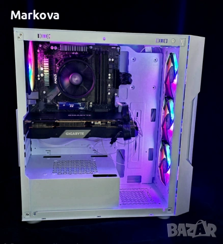  Геймърски компютър RTX 2070 Super / Ryzen 5 5500 (Нови части с гаранция), снимка 2 - Геймърски - 54886976