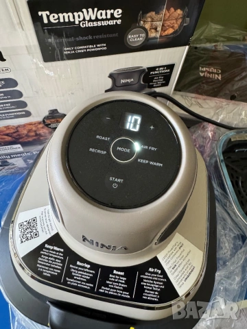 Фритюрник с Горещ Въздух Ninja CRISPi Portable Air Fryer FN101EUGY 3.8L Преносим Еър Фрайър!, снимка 8 - Фритюрници - 54430376
