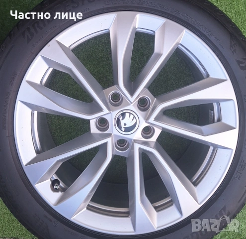 Продавам 4бр оригинални 18-ки джанти за Шкода Карок, Кодиак, Октавия, Супърб , снимка 4 - Гуми и джанти - 54584008