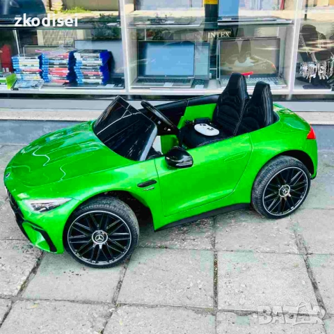 Детска кола MERCEDES ЗЕЛЕН, снимка 4 - Други - 54596742