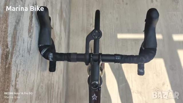 Карбонов шосеен велосипед Guerciotti Veloce S Disc Ultegra/105 Mix Velomann V30R | M (Пребоядисван), снимка 12 - Велосипеди - 55612121