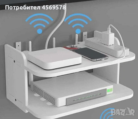 ⬜️Стенна поставка, органайзер!⬜️, снимка 7 - Етажерки - 55065781