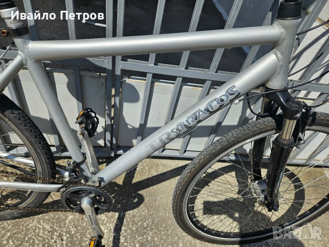 Алуминиев велосипед 28 цола STRATOS-шест месеца гаранция, снимка 6 - Велосипеди - 55121647