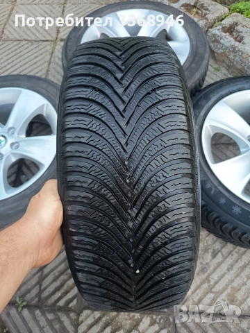 Оригинални джанти Шкода Йети Октавия 16" 5х112 с гуми Skoda YETI OCTAVIA 5x112 Michelin 205/55/16, снимка 10 - Гуми и джанти - 55285664