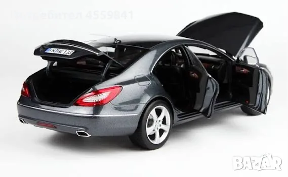 1:18 Mercedes-Benz CLS 350 Norev Тъмно Сив с Оригинална Кутия, снимка 6 - Колекции - 55464612