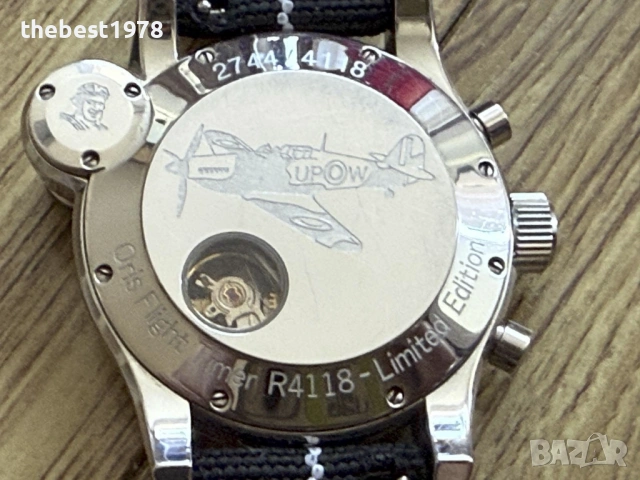 Oris Flight Timer R4118 Limited Edition Chronograph/ETA 7750-Oris 674/44mm, снимка 9 - Мъжки - 54048465