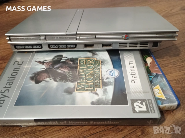PS2 Slim Silver, снимка 4 - PlayStation конзоли - 54525496