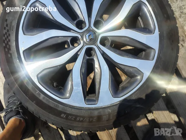 18цола Джанта 5х114,3 за Renault Talisman 7,5J et46 Michelin 245/45/18, снимка 2 - Гуми и джанти - 55437033