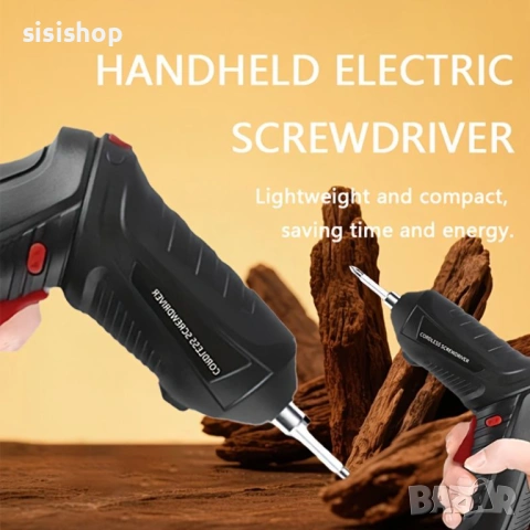 Компактен мини винтоверт с USB зареждане и кръстат накрайник 4940, снимка 4 - Винтоверти - 53994047