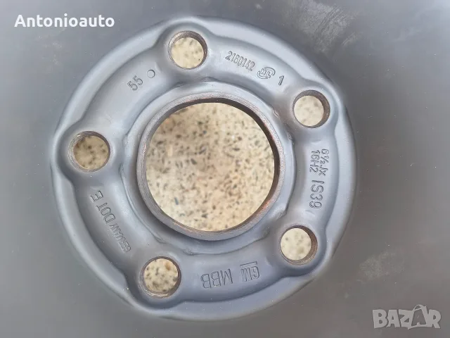 5х105 - 16 цола Метални джанти 5 x 105 Opel Astra J 5x105 оригинални 2160142 Astra K, Mokka и Zafira, снимка 5 - Гуми и джанти - 55606572