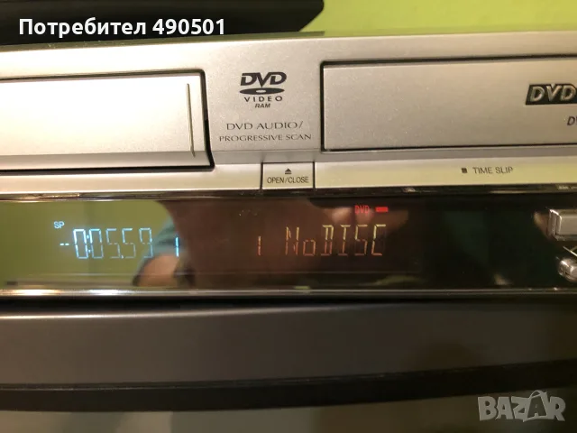 Vhs и DVD рекордер Panasonic 