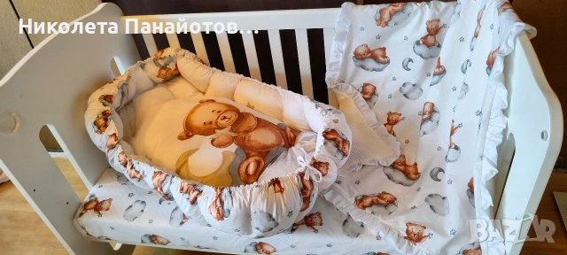  Ново Бебешко Гнездо с Мечета от Производител „Спално бельо Ники“ , снимка 3 - Бебешки легла и матраци - 54760543