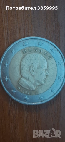 Монета 2 €,Монаки 2011