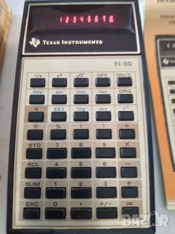 Ретро калкулатор Texas Instruments TI-30, снимка 2 - Друга електроника - 54989752
