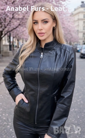 Нова колекция вталени якенца от естествена кожа , снимка 11 - Якета - 49134446