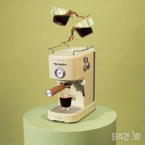 еспресо машина Cecotec Power Espresso 20 Retro Green, снимка 2 - Кафемашини - 54962984