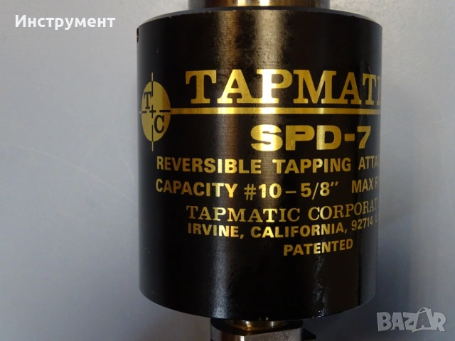 Реверсивна резбонарезна глава TAPMATIC SPD-7 reversible tapping attachment, снимка 2 - Резервни части за машини - 54855192