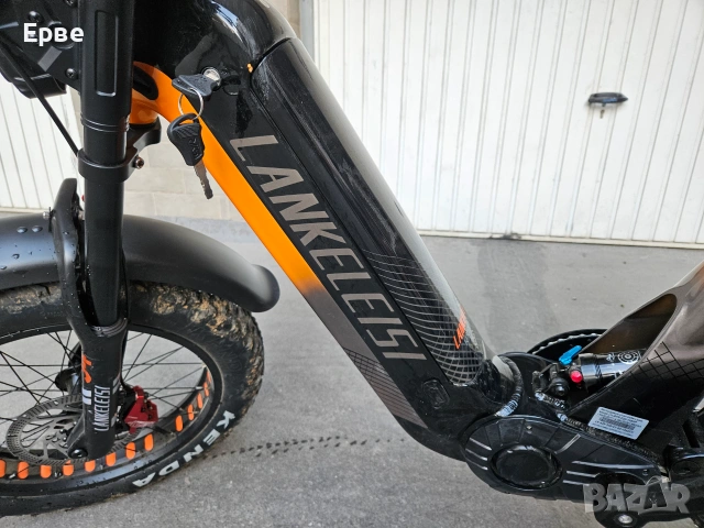 Продавам мощен електрически Fat Bike Lankeleisi RX800 Plus (1000W) – Като нов!, снимка 2 - Велосипеди - 55072678