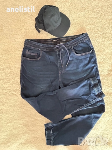 👖 Нов мъжки спортен панталон Denim by TU – Размер 38 – 🎁 Подарък шапка TU