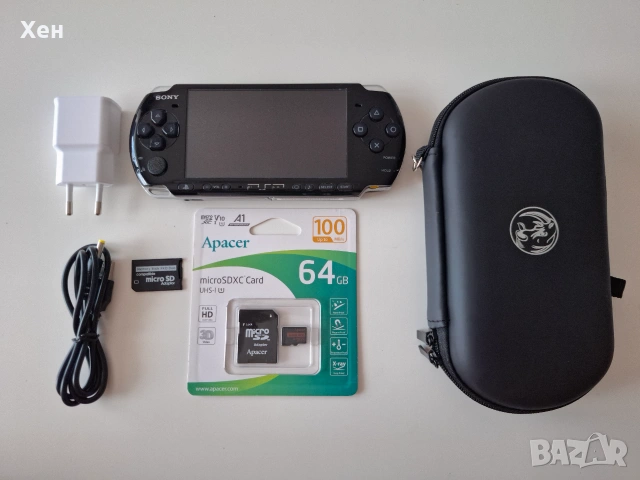 Sony PSP 3000 - Playstation Portable - качени много игри - хакната