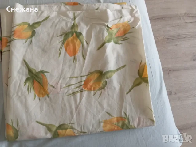 Комплект Бельо чаршафи долен и горен и две калъфки от памучно хасе, снимка 4 - Спално бельо - 55315952