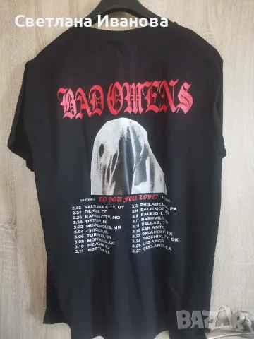 Тениска Bad omens, снимка 2 - Тениски - 55628302
