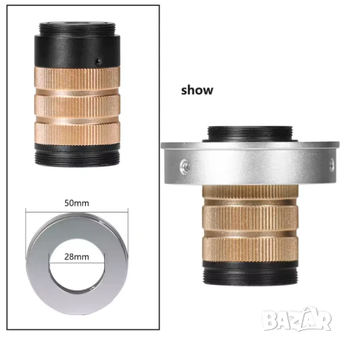 Обектив ZONGMAI C-Mount 10-100X за дигитална камера микроскоп