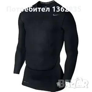 НОВА черна фланела блуза горнище екип NIKE PRO COMBAT размер L САЩ