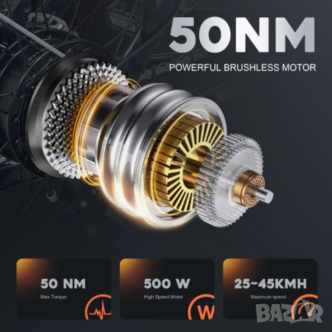 Електрически велосипед/колело EMOKO EC27 500W 17.5AH, снимка 3 - Велосипеди - 54084695