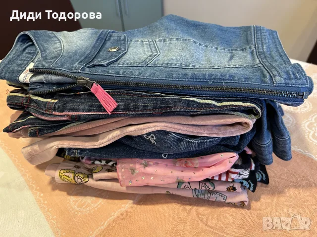 Страхотен лот от 10бр. детски дрехи за момиче (Размер 110 см / 4-5 години)