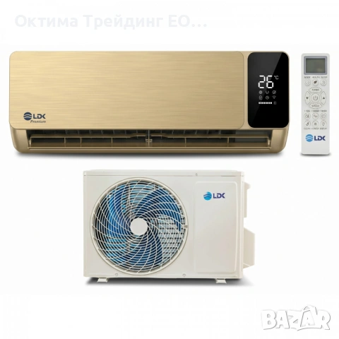 климатик LDK PREMIUM 13 000 BTU GOLD, Мощност 3.80 kW, Клас A++, Инверторен, Самопочистващ се, Sleep, снимка 5 - Климатици - 54725409