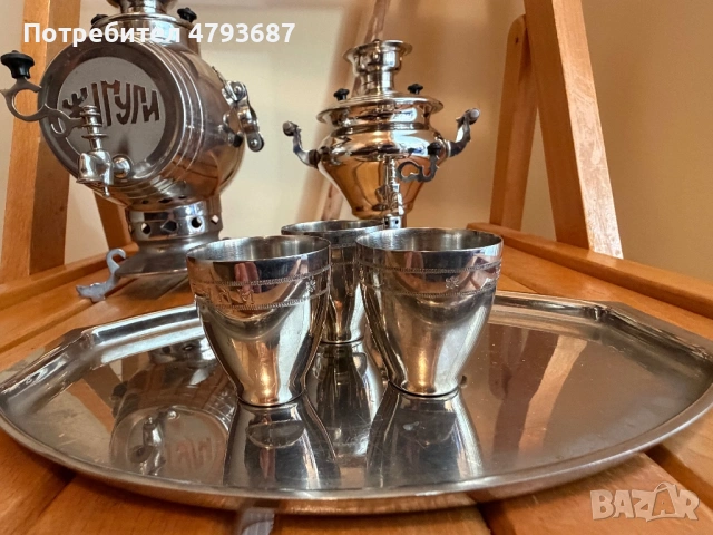 Малки самовари, снимка 3 - Антикварни и старинни предмети - 54649358