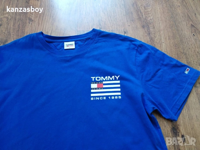Tommy Hilfiger - страхотна мъжка тениска КАТО НОВА XL , снимка 4 - Тениски - 55212065
