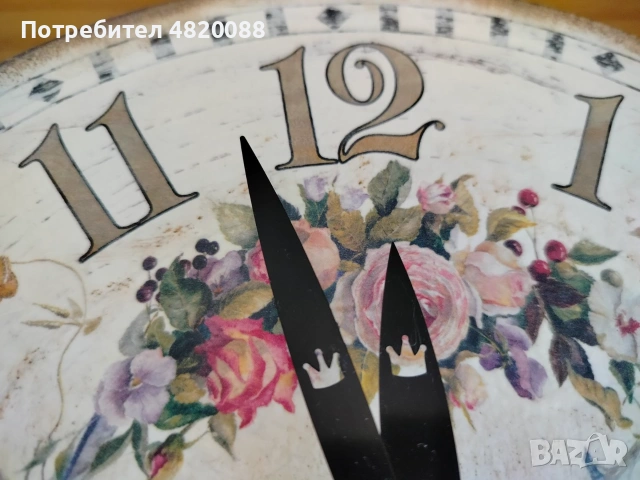 Стенен часовник РЪЧНА декорация, снимка 4 - Стенни часовници - 55240422