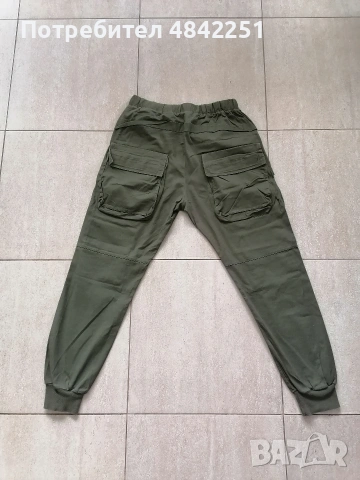 Мъжки спортен панталон, тъмно зелен, Peony Style, размер М , снимка 2 - Панталони - 55000248