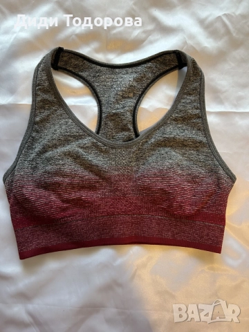 Спортно безшевно бюстие / спортен сутиен с омбре ефект, размер L/XL