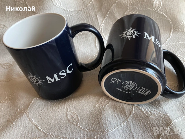 Алуминиева бутилка за вода AQUA by MSC Cruises и 2 бр. оригинални сувенирни чаши MSC Cruises, снимка 11 - Колекции - 55248946