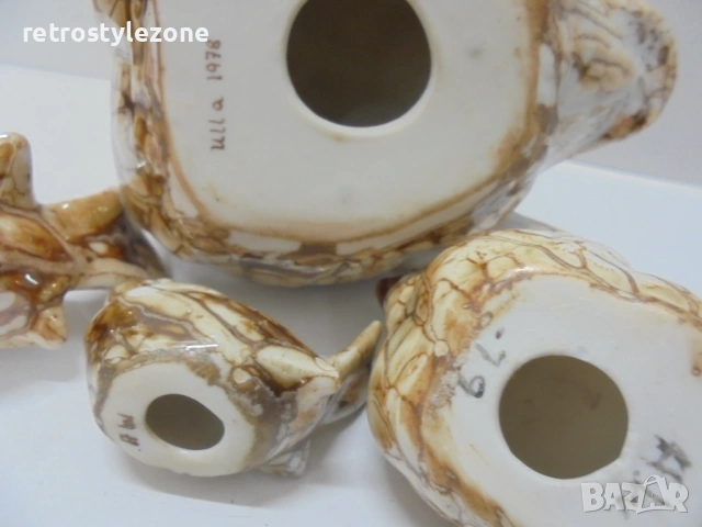 № 8558 Колекционерски комплект стари порцеланови фигурки – птици (1978 г.) , снимка 5 - Други ценни предмети - 54071013