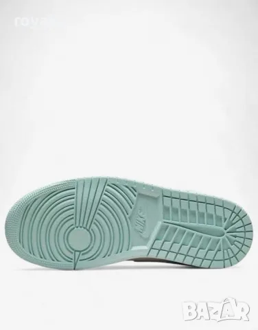 NIKE Air Jordan 1 Mid Shoes White/Blue Нови Дамски Маратонки , снимка 6 - Маратонки - 55316115