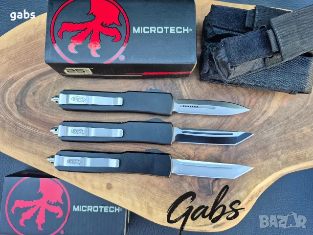 Автоматичен нож MICROTECH Ultratech НОВ модел с текстилен калъф, снимка 3 - Ножове - 55624961