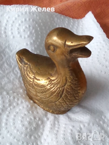Бронзова фигурка на 🦆 патица 48209, снимка 7 - Антикварни и старинни предмети - 54757584