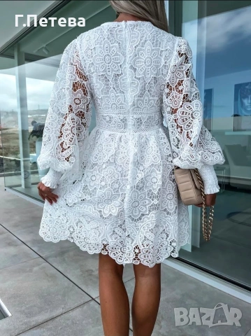 Прекрасна дантелена рокля Универса, снимка 5 - Рокли - 54003329