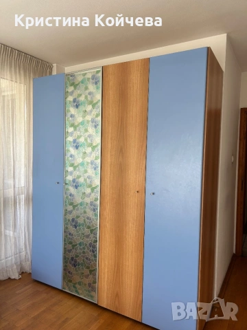 Комплект обзавеждане за спалня - легло, гардероб и скрин 