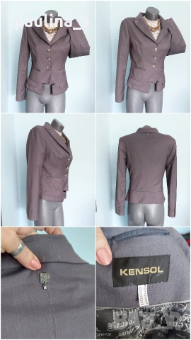 Три броя / Вталено марково сако "Hirsch", "Kensol" и "Only" - S / M , снимка 15 - Сака - 16862937