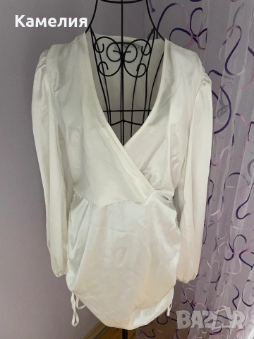 Бяла рокля, снимка 2 - Рокли - 49589204