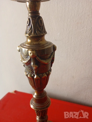 Свещник в стил Наполеон, снимка 3 - Антикварни и старинни предмети - 54189689